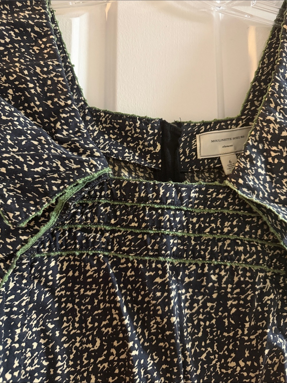 Moulinette Soeurs Black and White Textured Shift Dress - Picture 2 of 9
